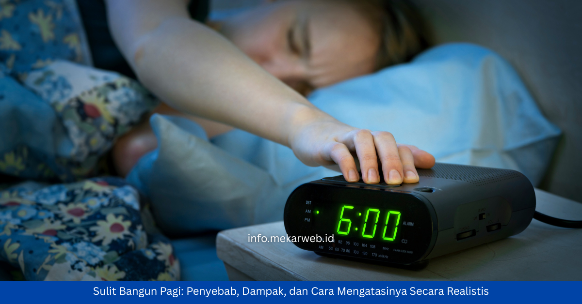 Sulit Bangun Pagi: Penyebab, Dampak, dan Cara Mengatasinya Secara Realistis